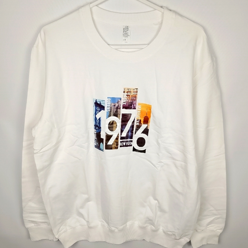 Brand New white sweatshirt 4XL 100% cotton